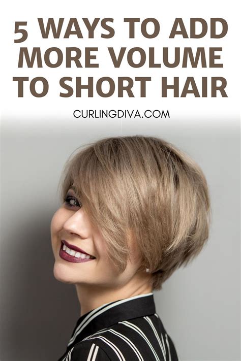 How To Add Volume To Short Hair Curling Diva Short Hair Hacks