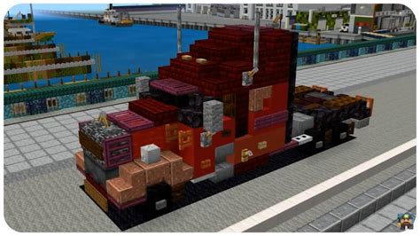How To Build A Semi Truck In Minecraft 2012 Kenworth T700 Minecraft
