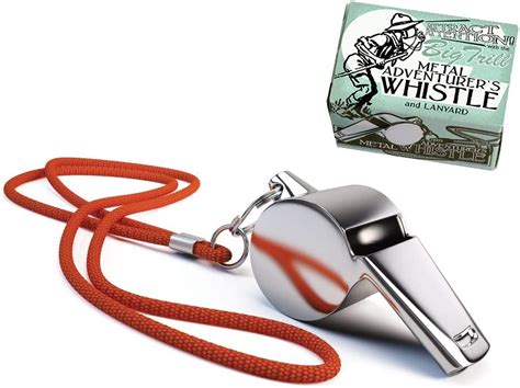 House Of Marbles Metal Adventurers Whistle With Lanyard
