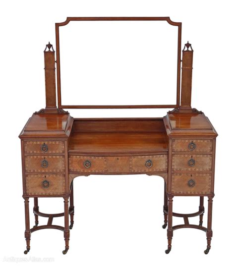 Edwardian Inlaid Rosewood Dressing Table Antiques Atlas