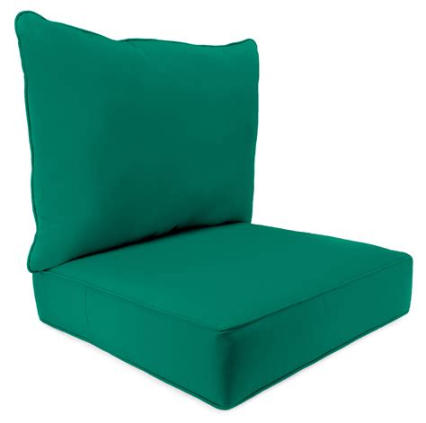 Sunbrella white indoor outdoor pillow chair cushion set 26 x 26 free shipping. Sunbrella Outdoor 2-Piece Deep Seat Chair Cushion ...