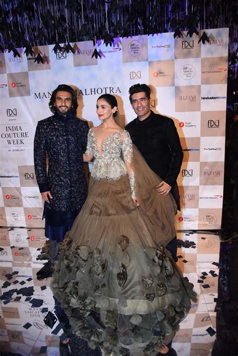 Alia Bhatt And Ranveer Singh Walk The Ramp For Manish Malhotra At Icw