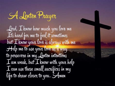 Lenten Prayer The Southern Cross Lent Prayers Spiritual Prayers