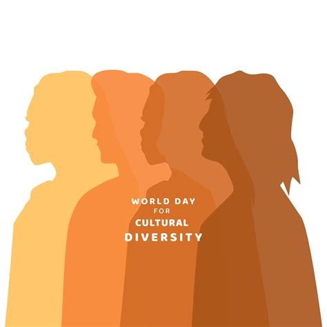 Dia Mundial Da Diversidade Cultural Vetor Premium