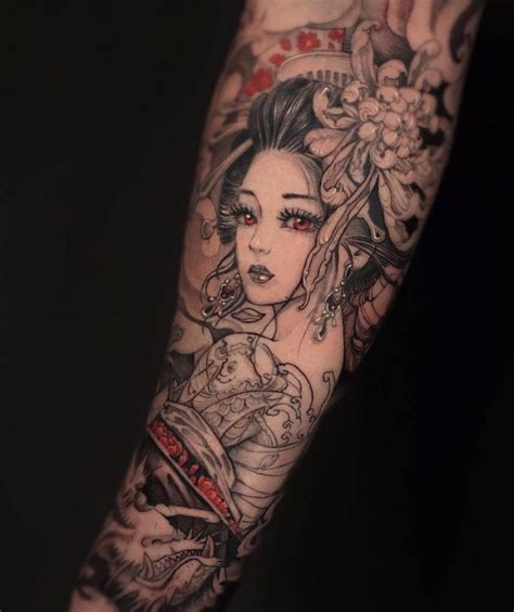 30 Pretty Geisha Tattoos You Will Love Style Vp Page 6