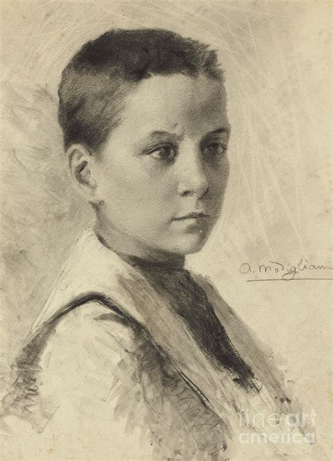 Self Portrait 1899 Drawing By Amedeo Modigliani Fine Art America