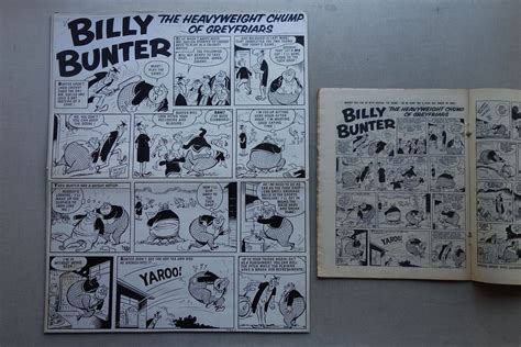 Billy Bunter Reg Partlett Original Artwork Valiant Comic Jun 25 1966