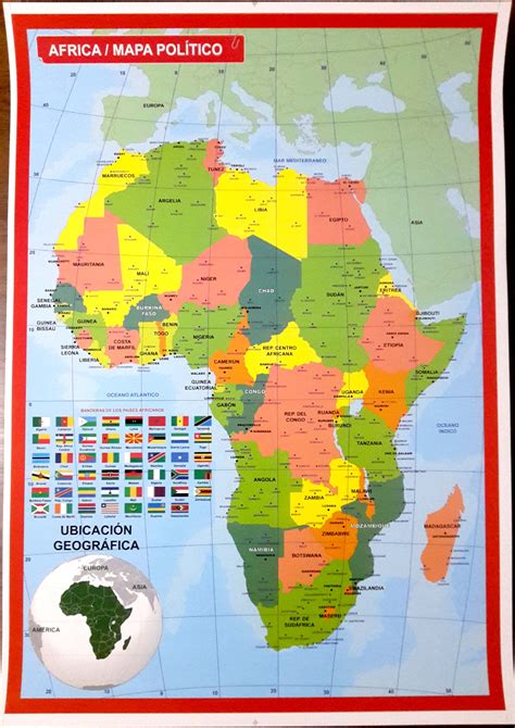 Mapa interactivo de África Países de África Dibujos para pintar Mapas