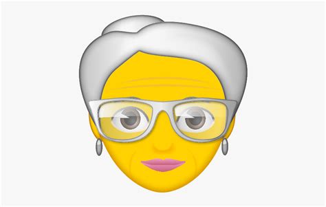 Old Woman Emoji Free Transparent Clipart Clipartkey