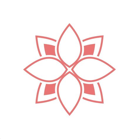 logotipo de flor de loto plantilla de diseño vectorial de iconos de