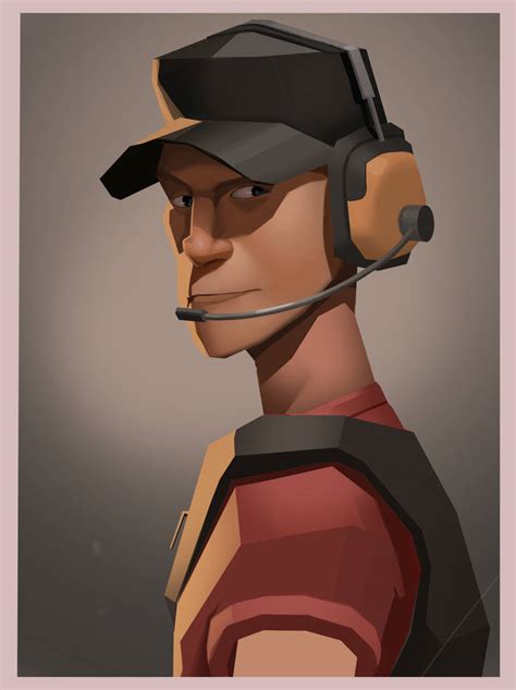Team Fortress 2 Scout Painting Practice By Kilartist On Deviantart