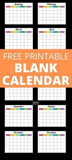 organize and plan with this free printable calendar template the pdf includes all 12 months