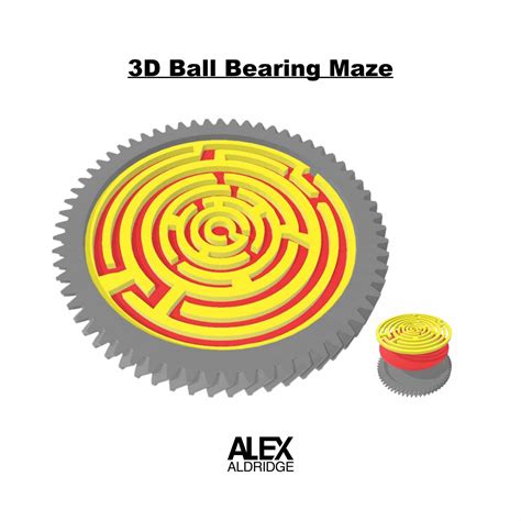 3d Ball Bearing Maze Free 3d Print Model In Puzzle 3dexport