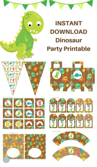 Dinosaur Party Printable Printabell Express