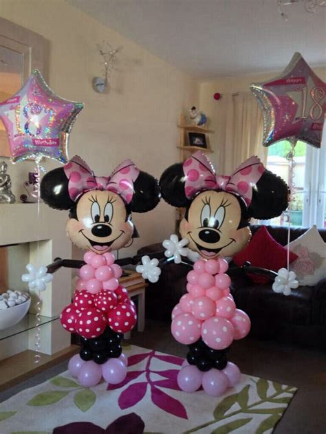 The minnie mouse balloon decoration theme is perfect for your daughter's birthday celebration. Happy 18th Birthday Minnie Mouse balloon models x | Mia's ...