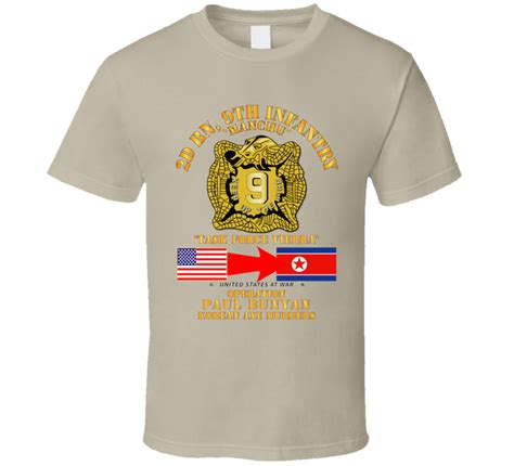 Army Operation Paul Bunyan 2nd Bn 9th Infantry Korea T Shirt