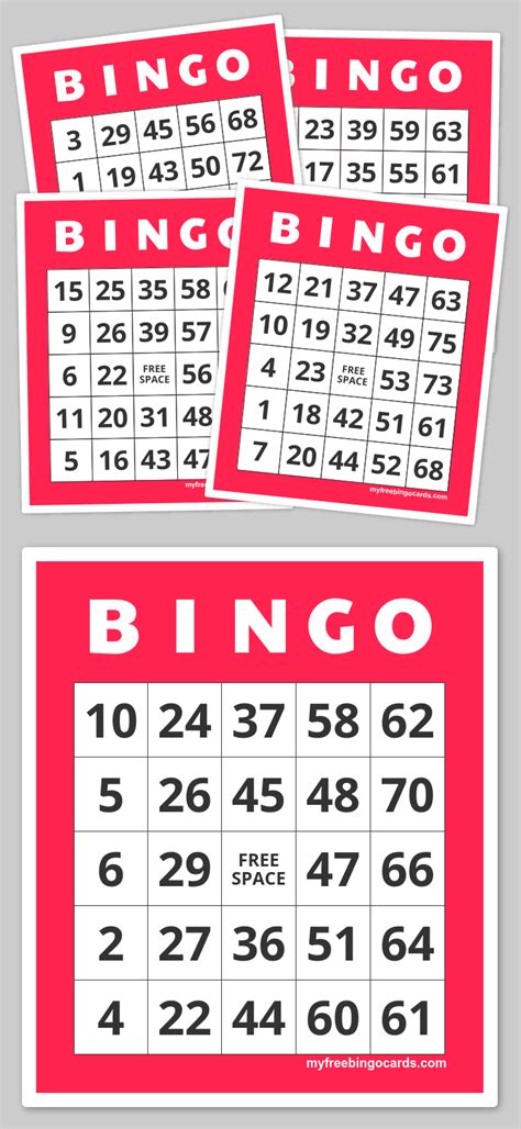 This circus bingo freebie contains 5 bingo cards. Free Printable Number Bingo Cards 1 20 | Free Printable