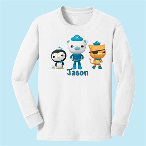 Octonauts Long Sleeve Shirt Personalized Kids Custom Shirt Custom