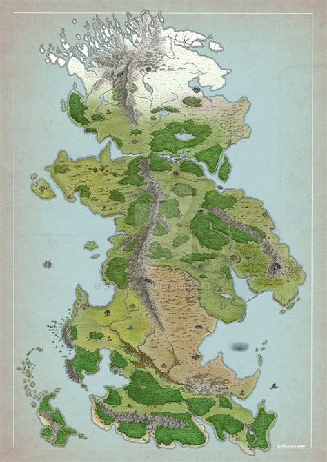 Rpg World Map Commission By Authorjess On Deviantart