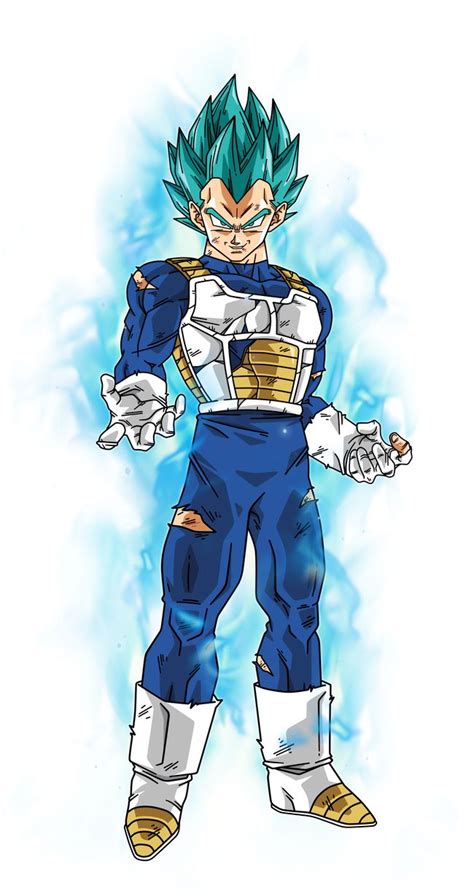 A Drawing Of Gohan From Dragon Ball Super Saiyans In Blue And Gold