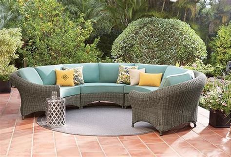 Find wicker patio furniture to match every style, taste, and decor and know that you are investing in a great addition to your home, whether you place the wicker. Martha Stewart Living™ Lake Adela Curved Sectional Set ...
