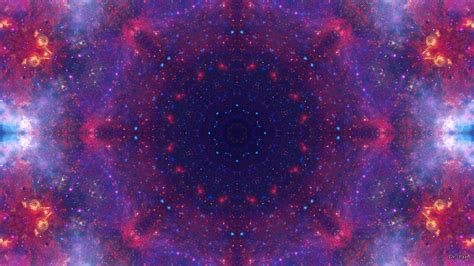 Dark Purple Space Mandala Hd Wallpaper Background Image