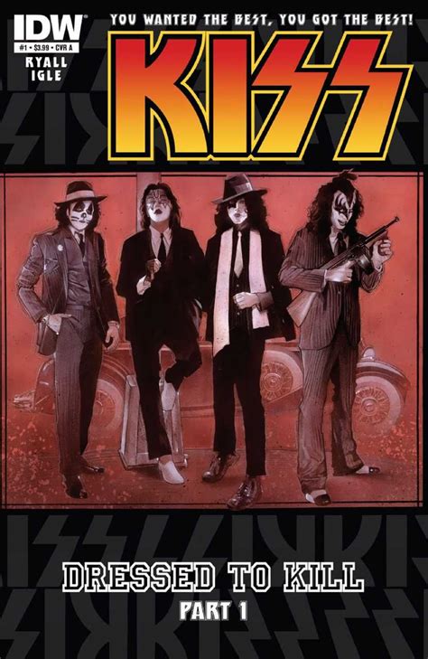 Kiss 1 Dressed To Kill Part 1 Comic Kiss Album Covers Kiss Artwork