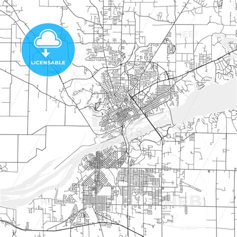 Florence Alabama Area Map Light Hebstreits