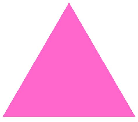 Pink Triangle Shape