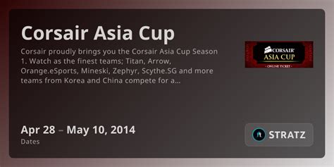 corsair asia cup › overview stratz dota 2 stats