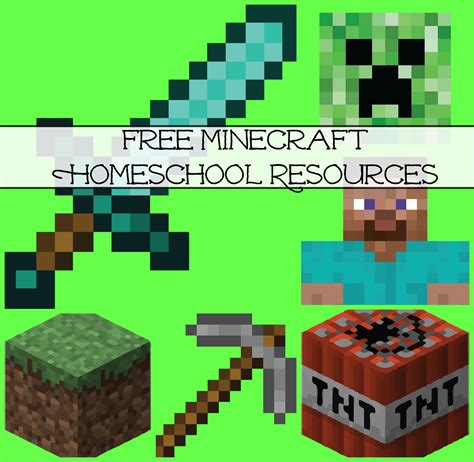 So, now that you know the long history of the game, let's get back … a free set of minecraft party printables to use at your event. Free Minecraft Homeschool Resources: Printables, Crafts, Snacks, Games + More! | Free Homeschool ...