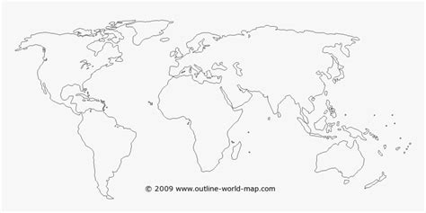 Blank World Map With Transparent Continents Transparent