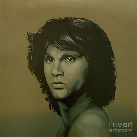 Jim Morrison Painting Painting By Paul Meijering