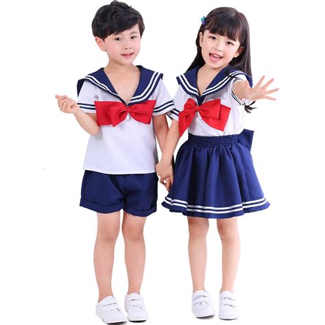 Children School Uniform Jk Sets Class Cosplay Navy Sailor Collar