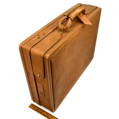 Vintage Hartmann Luggage Belting Leather Briefcase 18x13x5 Attach