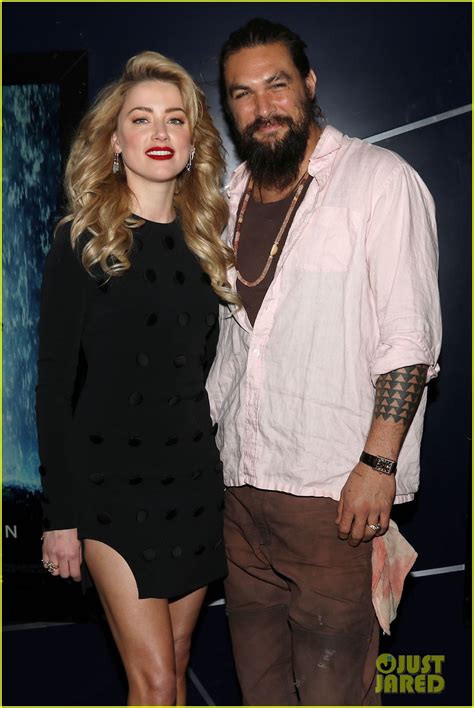 Jason Momoa Amber Heard Join Co Stars At Aquaman Screening In NYC