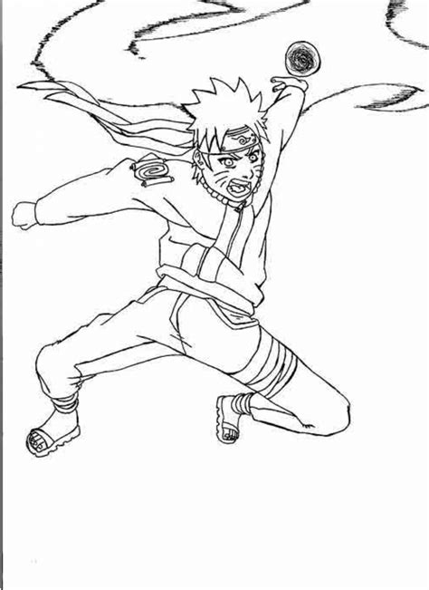 Naruto Rasengan Coloring Pages