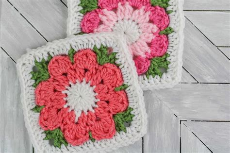 Crochet Flower Granny Square Pattern Video Winding Road Crochet