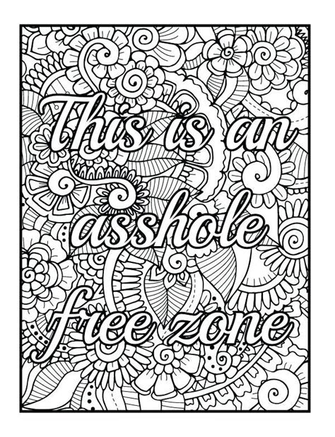 Printable Coloring Pages For Adults Swear Words 101 Coloring Pages