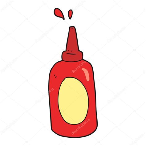 A bottle of keinz unten blue ketchup as it appears hd png. Cartoon ketchup bottle — Stock Vector © lineartestpilot ...