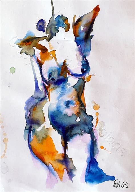 Female Nude Print Watercolor Nude Watercolour Art Erotic Art Etsy Canada