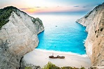 Exploring Navagio Beach (Shipwreck Beach) In Zakynthos, Greece