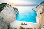 Exploring Navagio Beach (Shipwreck Beach) In Zakynthos, Greece