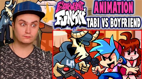 Tabi Vs Boyfriend Friday Night Funkin Animation Reaction Youtube