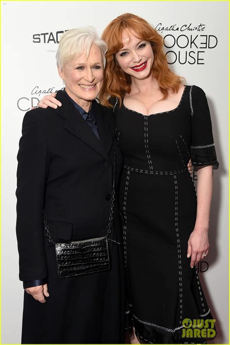 Photo Christina Hendricks Joins Glenn Close Max Irons At Crooked House Premiere 09 Photo