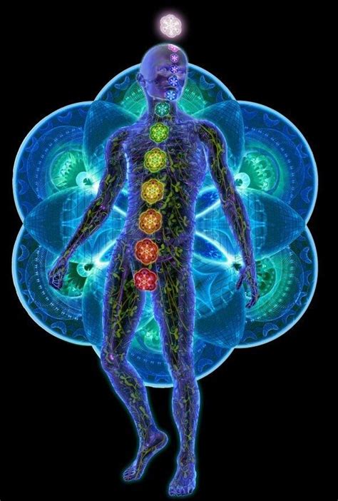 The Human Energy Field Flower Of Life Energy Spiritual Art