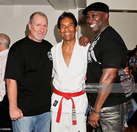 Ed Oneill Rorion Gracie And Michael Clarke Duncan Attend Gracie