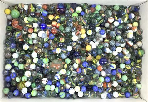 Lot Large Assorted Glass Marbles Collection