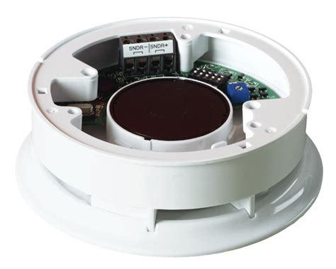 Smoke rises, so mount smoke detectors on the ceiling or 12 inches below the ceiling on a wall. Base Sounder by Texecom Ltd