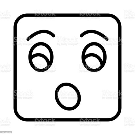 Shocked Face Emoticon Stock Illustration Download Image Now